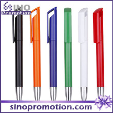 Long Clip Advertising Ball Pen Shining Plastic Ballpoint Ball Pen